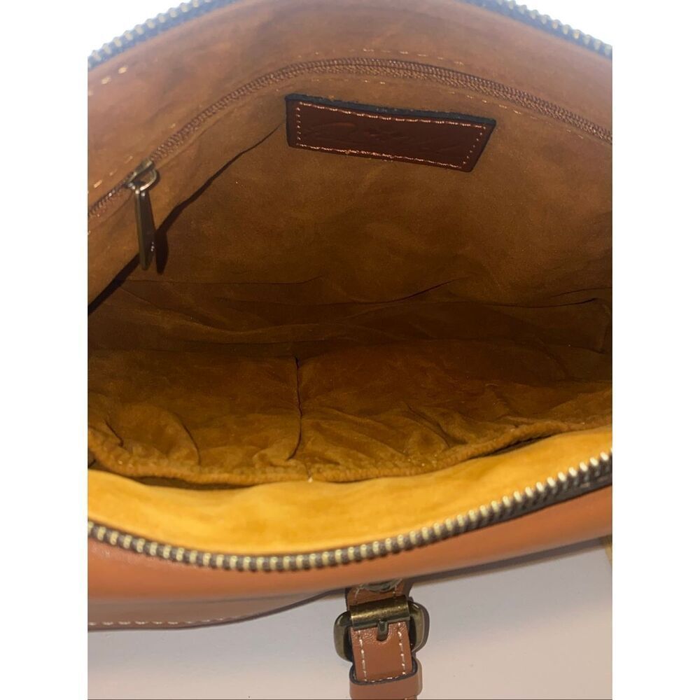 Patricia Nash Avellino Leather Crossbody Bag Brown Italian Leather Handbag NWT - Picture 8 of 11